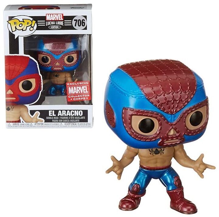 Фигурка Funko Marvel Lucha Libre El Aracno SpiderMan фанко (Exclusive Marvel Collector Corps) 706