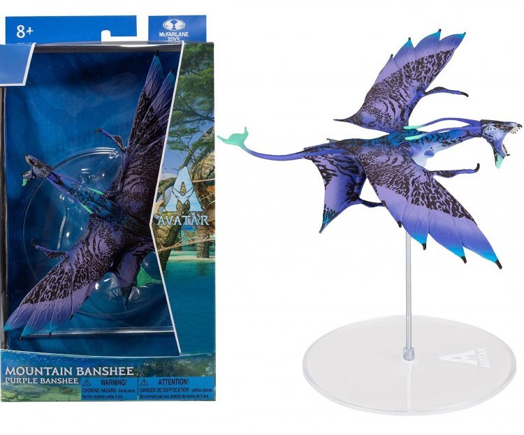 Фигурка McFarlane Toys Avatar: The Way of Water - Mountain Banshee - Purple Аватар Банши