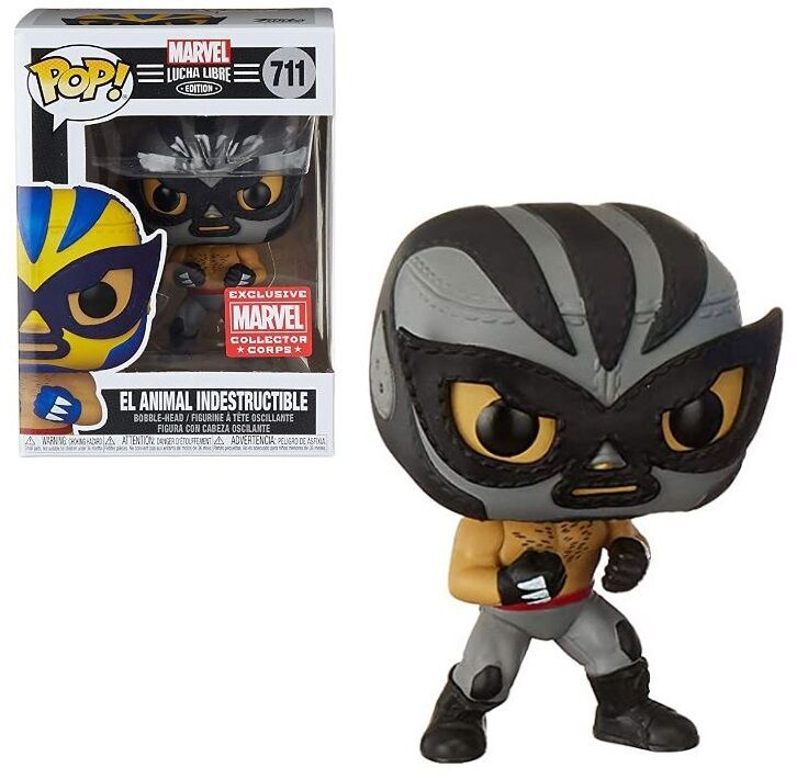 Фигурка Funko Marvel Lucha Libre El Animal Indestructible фанко (Exclusive Marvel Collector Corps) 711