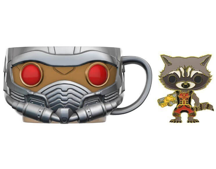 Чашка Funko Home 16 oz. Mug and Pin Guardians of the Galaxy Star Lord and ROCKET