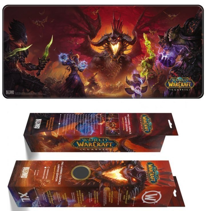 Коврик игровая поверхность Варкрафт Blizzard World Of Warcraft Gaming Desk Mat - Classic: Onyxia (90*42 cm)