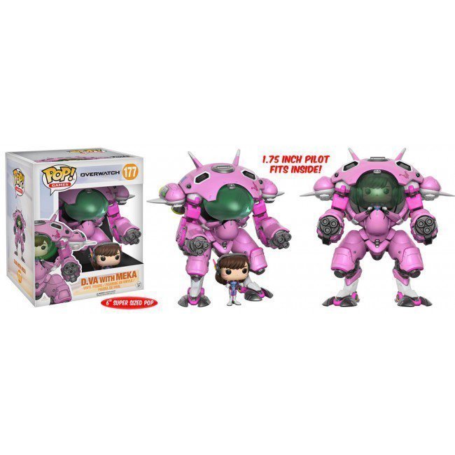 Фігурка Overwatch Funko Pop! D.Va and MEKA Buddy (Super-Sized) Figure