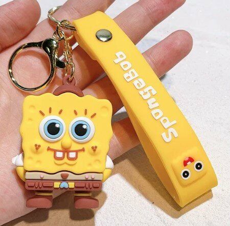 Брелок підвіска на рюкзак SpongeBob 3D Keychain Спанчбоб Губка Боб Квадратні Штани