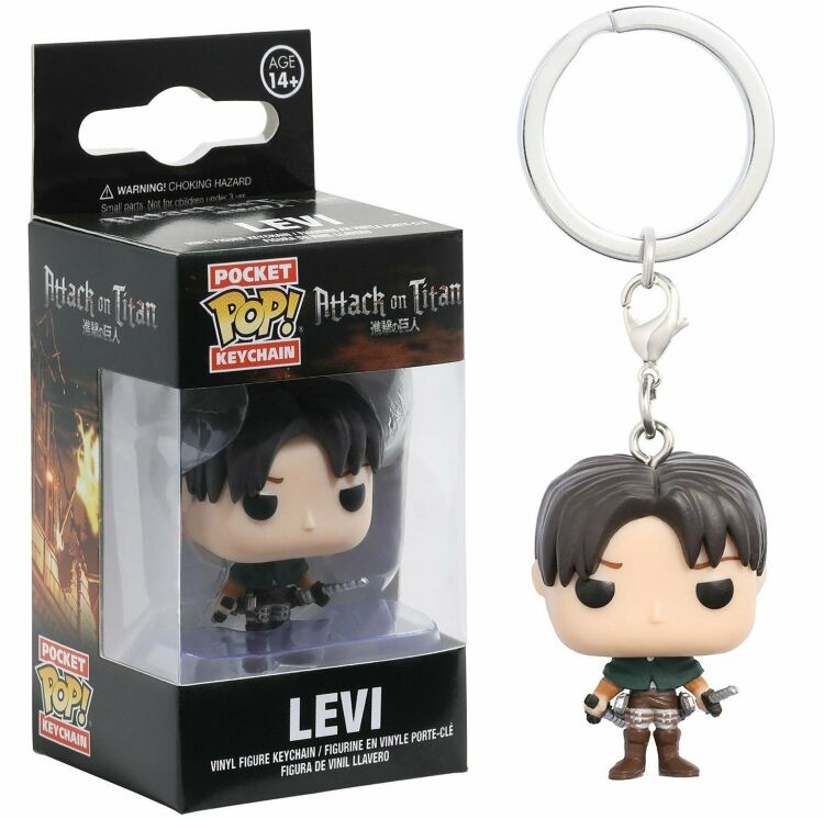 Брелок Funko Attack on Titan Levi Атака Титанів фанко Леві 4 см