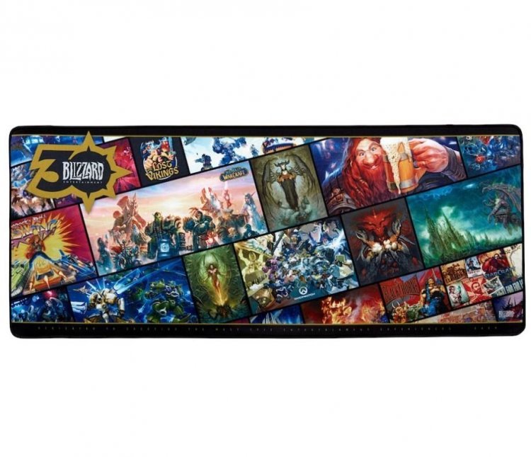 Килимок ігрова поверхня Blizzard 30th Anniversary Exclusive Gaming Desk Mat (90*37cm)