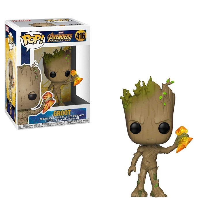 Фігурка Marvel: Funko POP Avengers Infinity War - Groot with Stormbreaker Грут