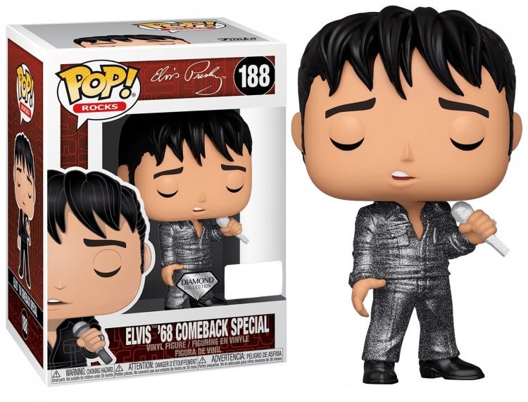 Фигурка Funko Rocks Elvis Presley Elvis 68 Comeback Special (Diamond Collection) 188 фанко Элвис