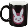 Чашка JINX Overwatch D.VA Ceramic Black/Pink