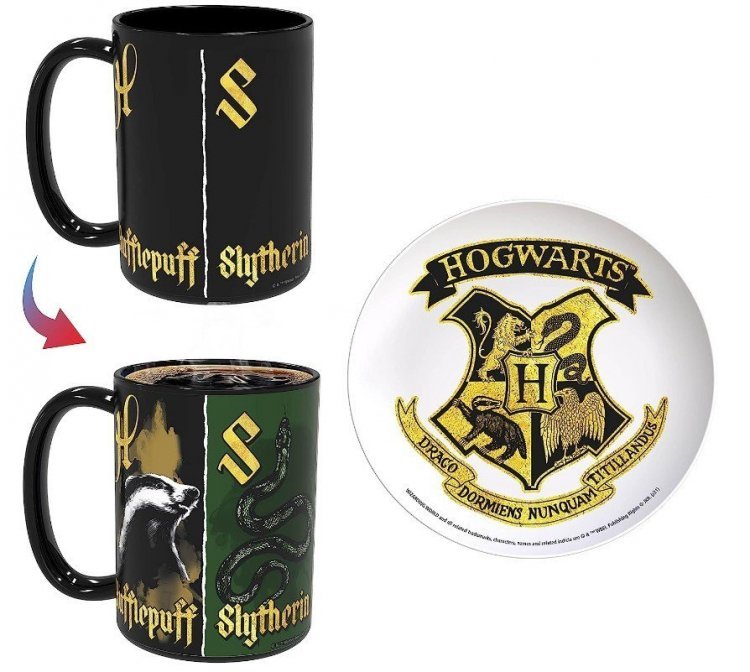 Набор посуды Гарри Поттер Чашка хамелеон + тарелка Harry Potter Changing Mug and Plate Set