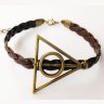 Браслет  Harry potter Дары смерти leather