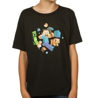  Футболка Minecraft Run Away! Glow in the Dark Youth Tee (розмір L)