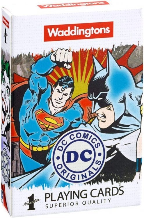 Гральні карти DC Superheroes Retro Playing Cards Game Waddingtons Number 1