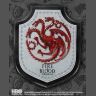 Настінний герб Noble Collection Game of Thrones Targaryen Dragon Гра престолів Таргарієн Дім Драконів 30 см.