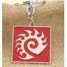 Брелок StarCraft II Zerg Keychain red