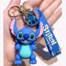 Брелок підвіска на рюкзак Stitch Blue Стич 3D Keychain Backpack