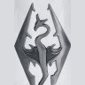 Кружка Skyrim Dragon Symbol Glass stein