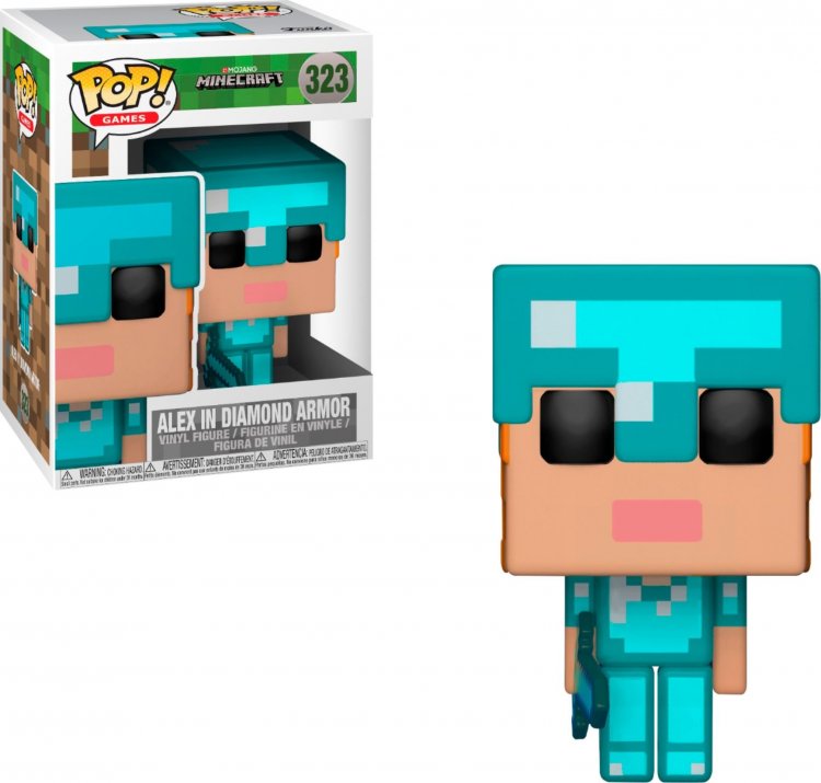 Фигурка Funko POP Games: Minecraft Alex in Diamond Armor (Exclusive)