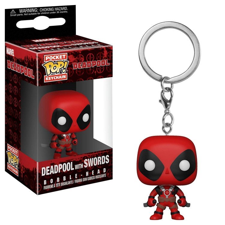 Брелок Marvel Deadpool with Sword Pop! Vinyl