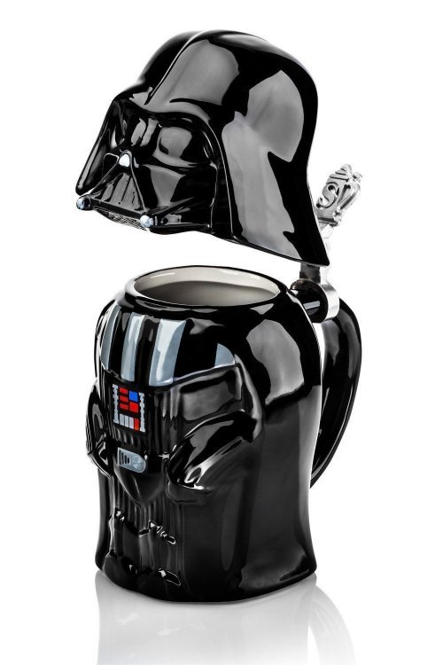 Кружка Star Wars Darth Vader Stein - Collectible 22oz Ceramic Mug with Metal Hinge