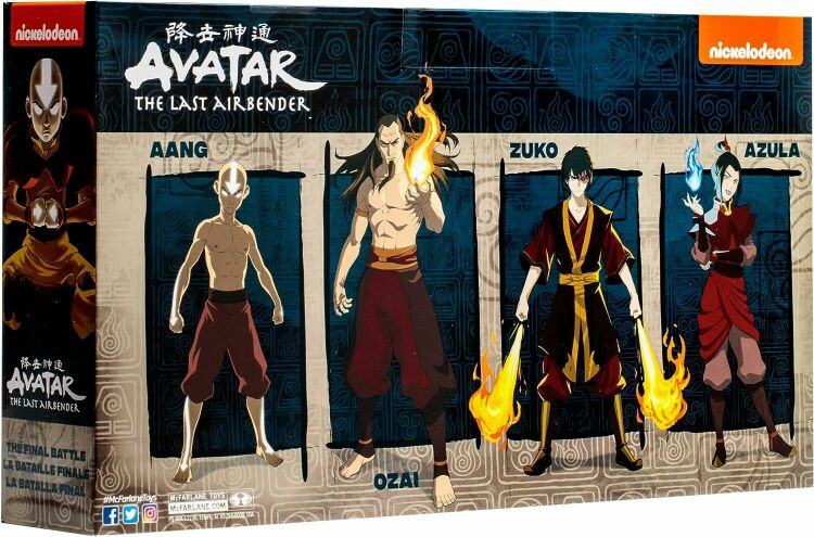 Набір фігурок Аватар (4 шт.) McFarlane Toys Avatar: The Last Airbender Final Battle Figure 5"