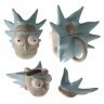 Чашка Рик и Морти  с крышкой Rick Face 3D Sculpted Mug 20 Oz