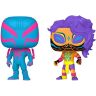 Фигурка Funko Marvel Spider-Man 2099 & Spider-Man India (Black Light) 2-Pack Человек Паук Фанко