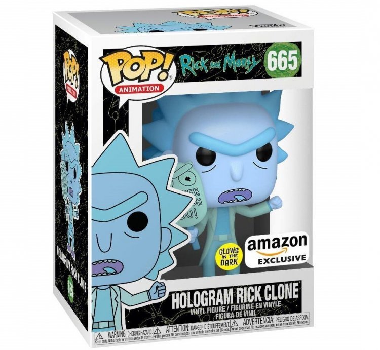 Фігурка фанк Рік і Морті Funko Pop! Rick and Morty - Hologram Rick Clone Amazon Exclusive