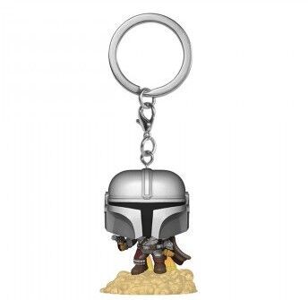 Брелок Funko Pocket Star Wars Keychain The Mandalorian фанко Мандалорець з бластером