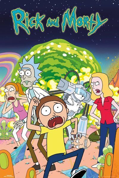 Постер Рік та Морті Rick and Morty Maxi Poster Group плакат 90*60 см