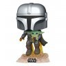 Фигурка Funko Star Wars: Mandalorian Flying with The Child Фанко Звёздные войны Йода Grogu Грогу 402