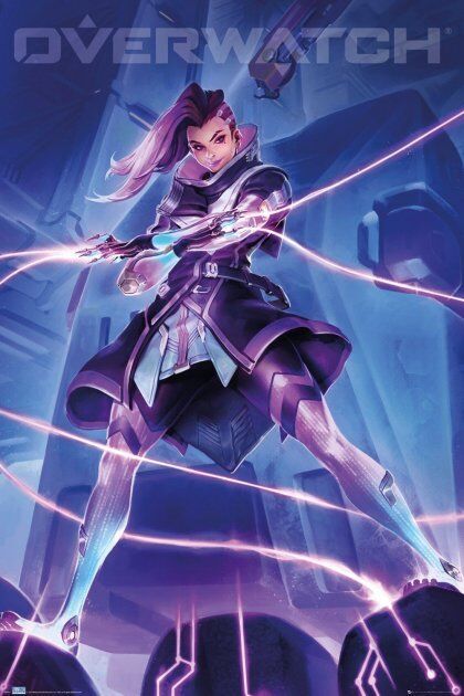 Постер Овервотч Сомбра Overwatch Sombra Maxi Poster плакат 90*60 см