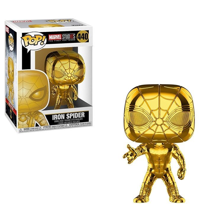 Фигурка Funko Marvel: Iron Spider (Chrome) "Золотой Хром" ЖЕЛЕЗНЫЙ ПАУК