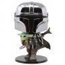 Фигурка Funko Pop Star Wars: Mandalorian with The Child Фанко Мандалорец с Малышом 25 см