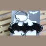 Брелок Batman bat double Logo Metal Keychain