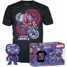 Фігурка + футболка Funko Tee Box Marvel: Captain America Коробка фанко Капітан Америка (розмір M)