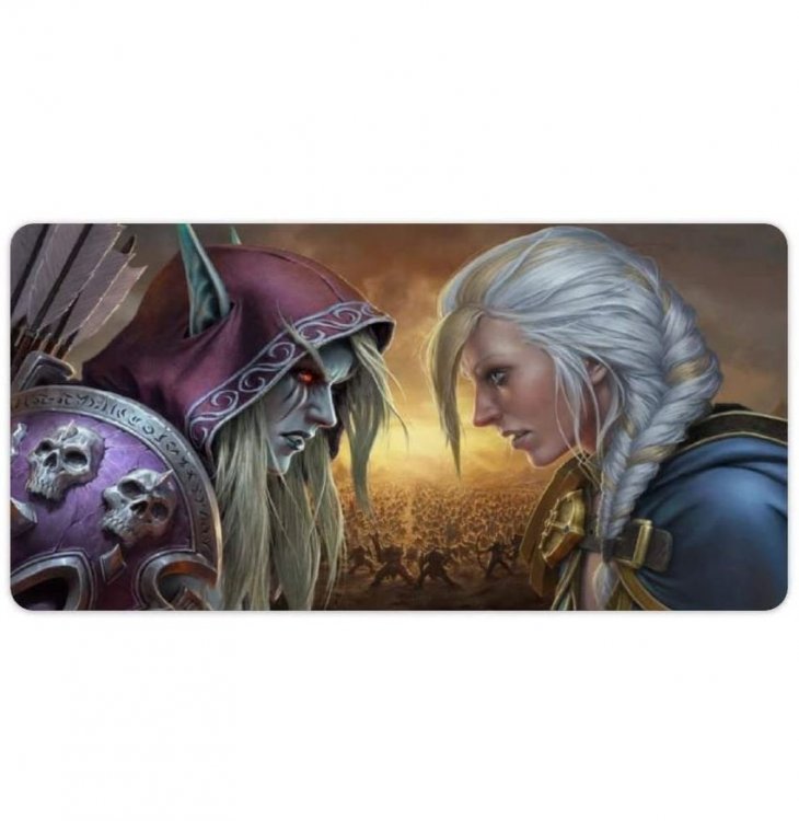 Коврик игровая поверхность World of Warcraft Sylvanas vs Jaina Desk Mat (60*30 cm)