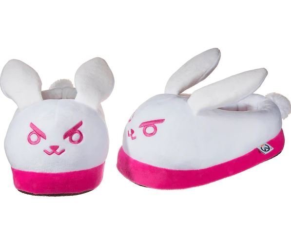 Тапочки Overwatch Bunny White Pink D.Va Home Slippers