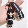 Брелок подвеска на рюкзак Wednesday Addams 3D Keychain Уэнсдэй Аддамс Backpack