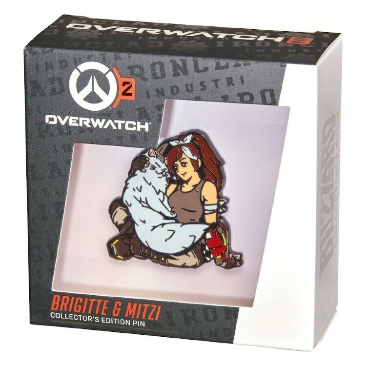 Значок Blizzard Overwatch Brigitte & Mitzi Cat Collectors Edition Pin