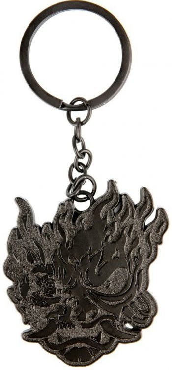 Брелок JINX Cyberpunk 2077 Demon Metal Keychain