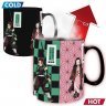 Чашка хамелеон Demon Slayer Mug Tanjiro Nezuko Zenitsu Inosuke Anime кружка 460 мл