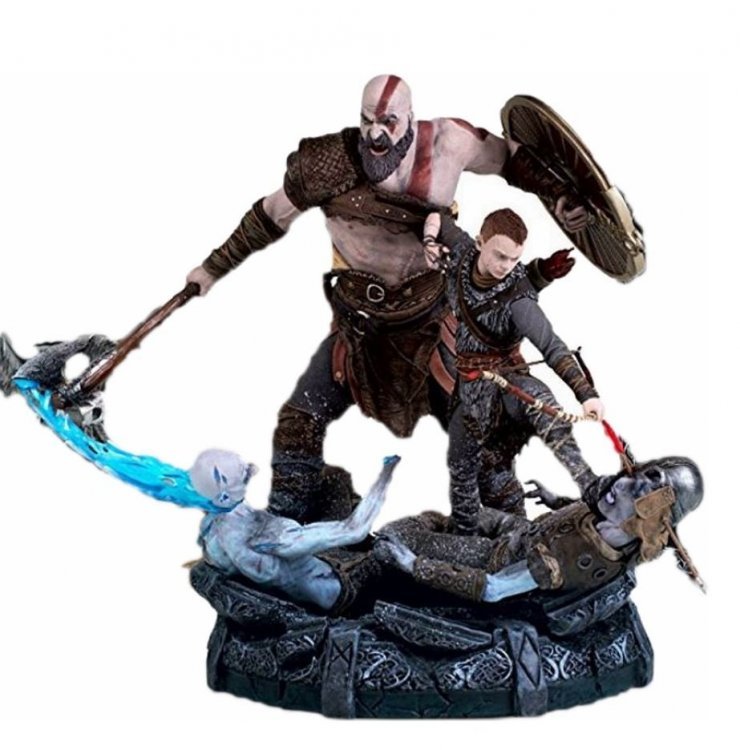 Статуетка God of War 4: KRATOS and ATREUS STATUE Collectors Edition