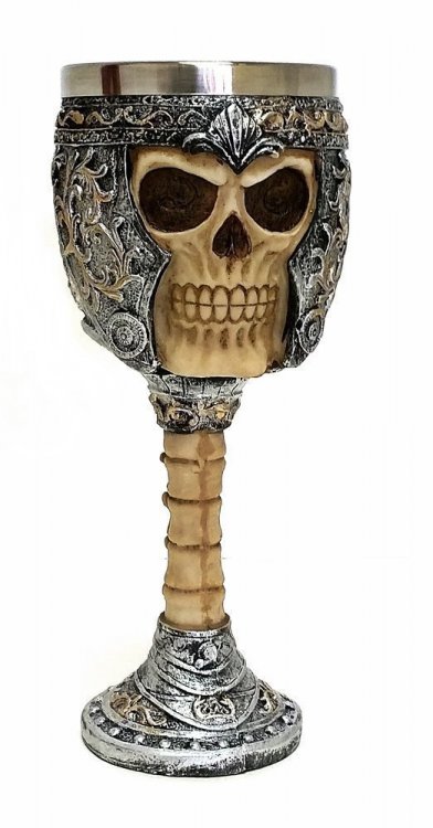 Кубок Game of Thrones Wine Goblet - Skeletal Skull Armor