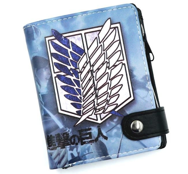 Гаманець Attack on Titan Атака титанів Wallet Розвідкорпус гаманець на кнопці