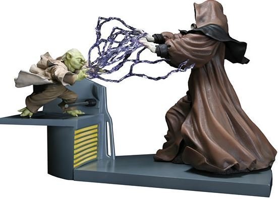 Фигурка Kotobukiya Star Wars Yoda Vs Emperor Palpatine Звёздные войны Йода Император Палпатин 37 см.