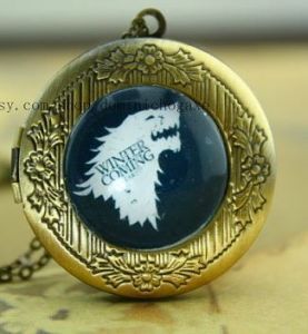 Медальон Game of Thrones Stark Wolf #2 (White)