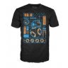 Футболка Men's Pop! T-Shirts: Star Wars Ep 7 - BB-8 Blueprint (розмір L)