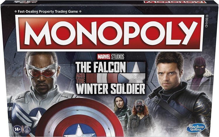 Монополія настільна гра Monopoly Marvel - The Falcon and The Winter Soldier Edition Board Game