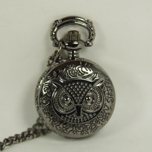 Часы Dark Black Pocket Watch Charm Harry Potter Owl